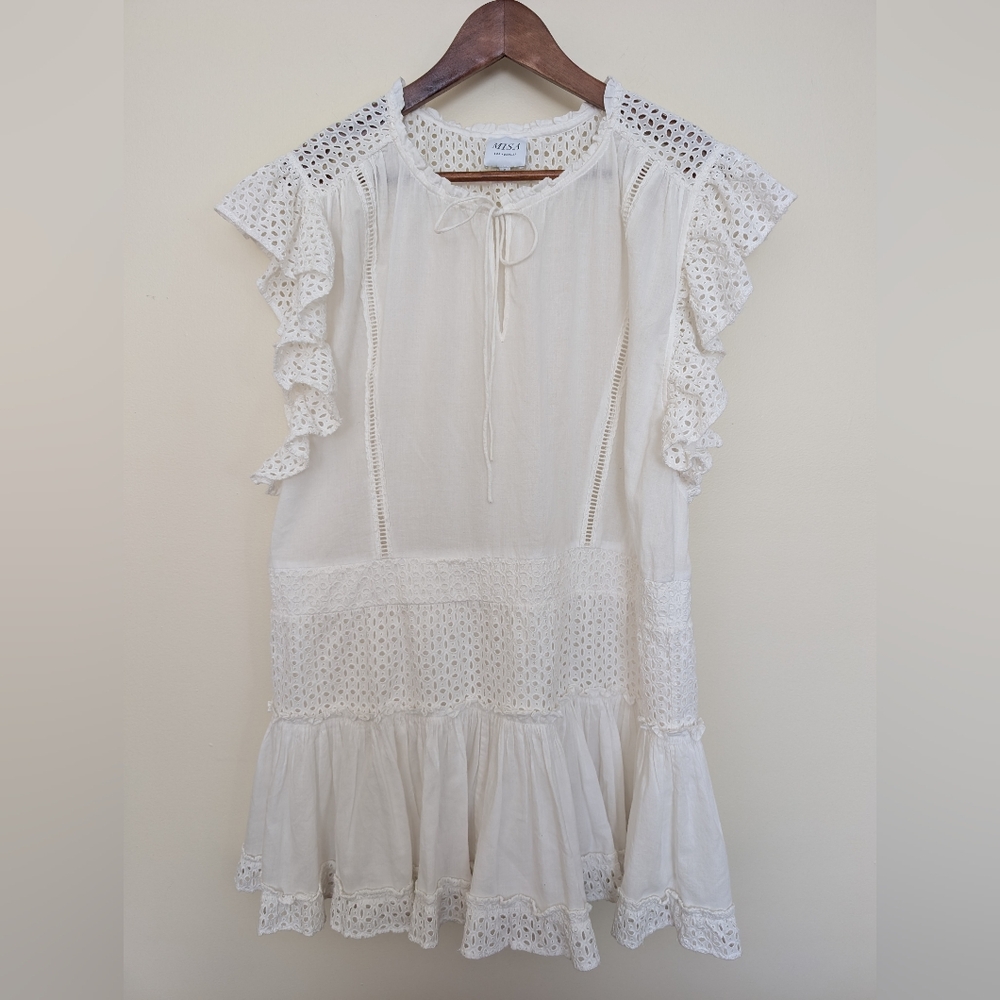 Misa Cotton White Top Large